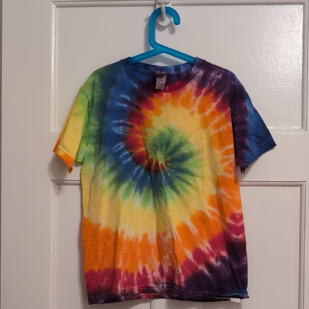 Gildan Kids Tie-Dye T-Shirt - Blue, Purple, Yellow, Orange, Green
